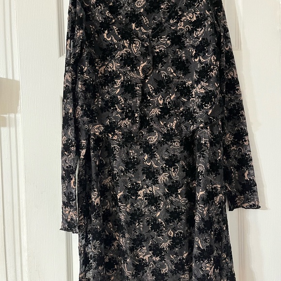 Reclaimed Vintage Size 8 Skirt And Shirt Lace Black/gold See Thought, made - Picture 14 of 14